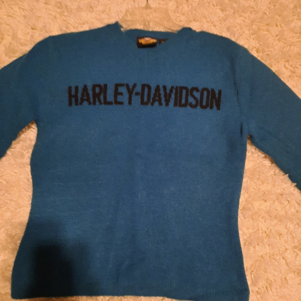 Harley Davidson Sweater Turquoise